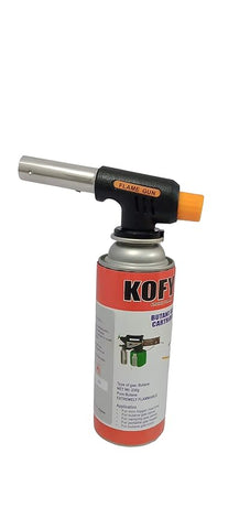Kofy AUto Torch with Butane Gas Can Combo