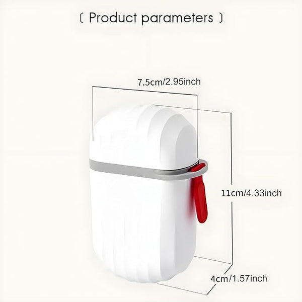 JIALTO 2 PCS Travel Soap Holder - Portable Soap Dish for Home, Outdoor Hiking, and Camping - Compact and Durable Plastic Travel Soap Box - Soap Case Ideal for Travel Accessories (White)