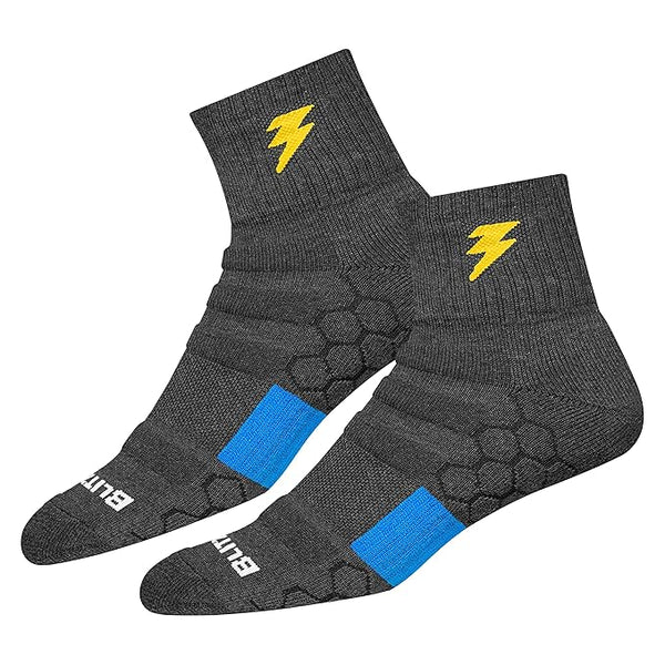 BLITZSOX Hi-Tech Performance Sports Socks for Men (Badminton, Running, Gym & Indoor Training), Pack of 3